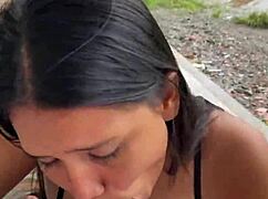 papi that puta colombiana sucking dick public then neighbor catches her