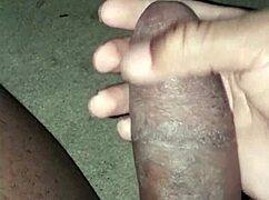 hey watch me stroke this thick meat solo homemade amateur style pt1...