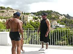 hey danaxmuscles mikexmoreno wanna call black gardener giant cock over for villa sex