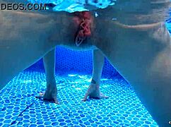arielle lane swims naked by the pool showing off her pretty ass pussy and softcore worship closeup