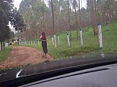risky public street jerkoff turns into hardcore car pussy pound