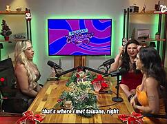 naughty california trio blonde brunette latina milfs strip tease with toys and vibes