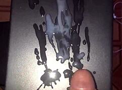 massive cock erupts gallons of cum in solo masturbation frenzy close up