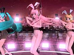 Hatsune Miku Rin Luka Nude Bunny Costumes Big Tits Ass