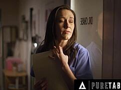 vicki chase doctor fucks nurse sinn sage pussy lick scissoring rimjob to keep hospital secret taboo