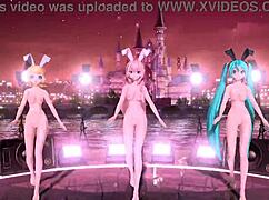 Hatsune Miku Rin Luka Nude Bunny Costumes Big Tits Ass