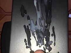 massive cock erupts gallons of cum in solo masturbation frenzy close up