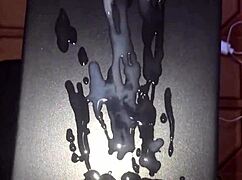 massive cock erupts gallons of cum in solo masturbation frenzy close up