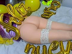 happy new year i fuck virgin stepdaughter tight ass pussy creampie quickie