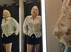 wanna see me flash these see-through panties in the changing room?