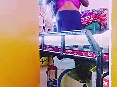 desi housewife you slut why fuck storekeeper with those dirty telugu talks?