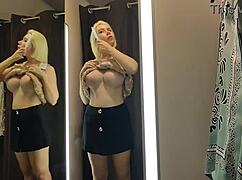 wanna see me flash these see-through panties in the changing room?