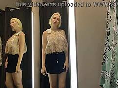 wanna see me flash these see-through panties in the changing room?