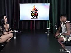 will mastro's hottest moments with vitoria beatriz in red sheer lingerie casting part 1