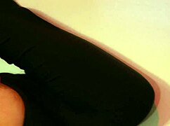 Angel Long, still horny from date, rides Ian's cock cowgirl after lingerie lick?