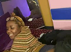 Naughty ebony girl gets her big ass spanked hard in solo worship
