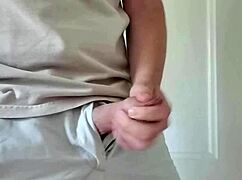 watch this swedish guy stroke and cum loads all over the floor