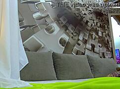 Behind the scenes footage shows small-titted Nesty in her intimate filming session with the couple.