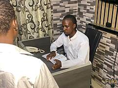 ebony student's big ass craves teacher's massive bbc in office