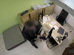 what if busty blonde blanche trades big tits for cash loan right in the office?