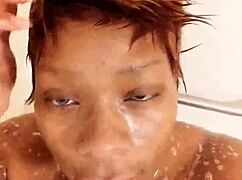Shower Fun with BBW Danielle's Curvy Black Body