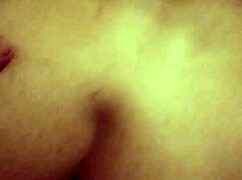 pov of me pounding my roommates horny girlfriend bent over the bed with a creampie finish.