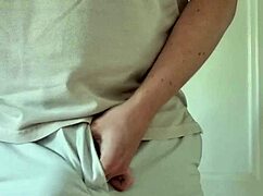 watch this swedish guy stroke and cum loads all over the floor