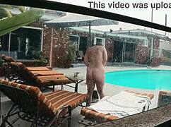 Gigi Breeze Caught Naked Gagging on Deepthroat Poolside