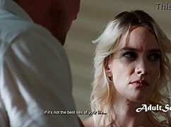 pretty blonde kenna james jokes marriage promise then rides pierce paris monster cock