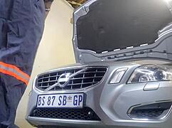 mechanic asks to fuck my wife in miniskirt and i let him creampie her