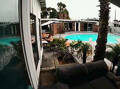 Gigi Breeze Caught Naked Gagging on Deepthroat Poolside