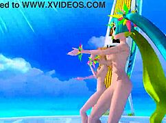 Hatsune Miku And Rin Nude Mod Teases With Big Tits