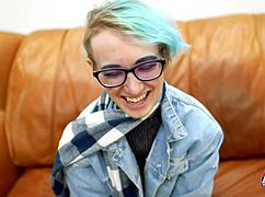 Wanna see slim blonde coed squirt from messy deepthroat toys?