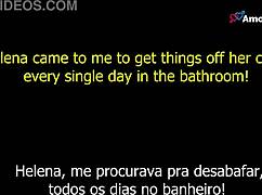 bathroom talks reveal absurd anal secrets with brazilian teen