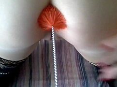 Extreme Bottle Brush Fisting Stretches My Pussy And Ass In Bizarre Bdsm Session
