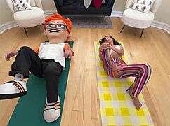 Petite Scarlett Page Stretches for Hardcore Yoga Doggystyle and Cowgirl Ride