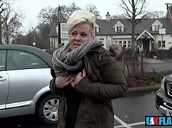 hey bree branning flashes pussy and pisses publicly for all to see
