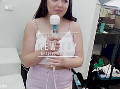 Cute curvy latina teen diana rius squirts from huge tits play