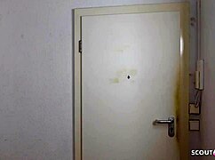 German Nympho Lizzy's Saggy Tits Bounce While Tricking Repairman Fuck?