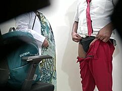 Woman Publicly Inspects Schoolboy's Dick in Hospital Exam
