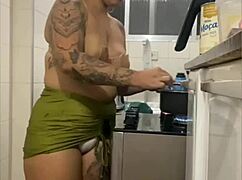 Why show my swollen young pussy flashing in mini skirt live from kitchen exhibitionist tease