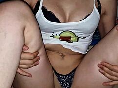 wild fucks and massive creampies with my girlfriend's hot lesbian friend squirting everywhere