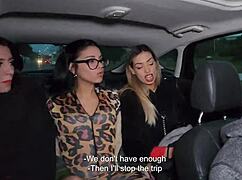 uber driver ass-fucks three latinas on lucky ride
