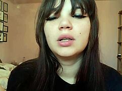 goddess smokes cig with big bare pussy lips close up femdom tongue tease!?