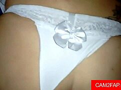 sexy webcam girl fingers ass and sucks on cam