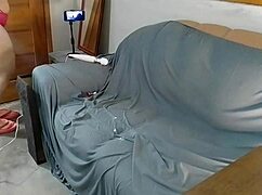 Vivi guedez feels intruder after shower grabs her big tits?
