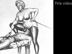 Vintage erotic art captures timeless hairy pussy allure
