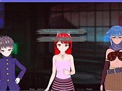 whoa, monster girl in hom factory tower game teases with big tits and ass 🍑💦