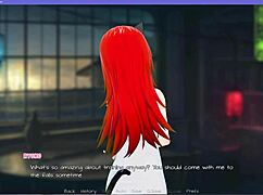 whoa, monster girl in hom factory tower game teases with big tits and ass 🍑💦