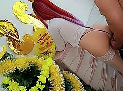 Madrastra's tight asian vagina stuffed with cum on birthday wish?